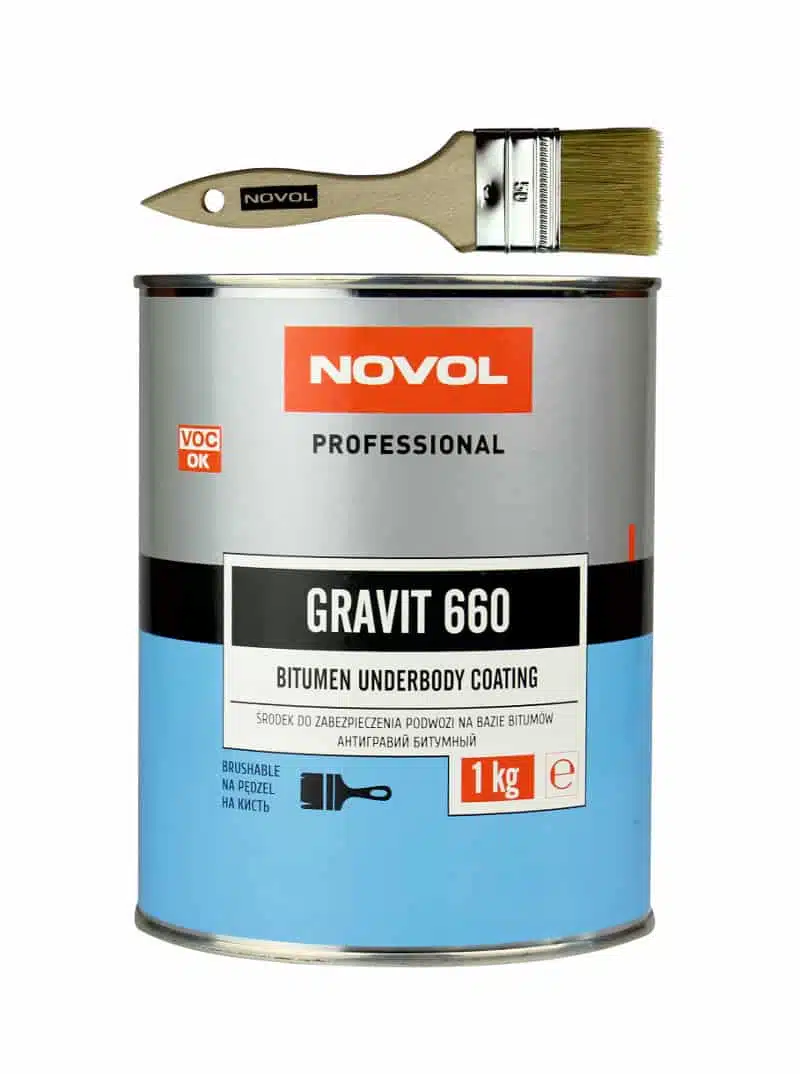 NOVOL GRAVIT 660 BITUM ŚR.OCHR.PODW. 1KG NA PĘDZEL
