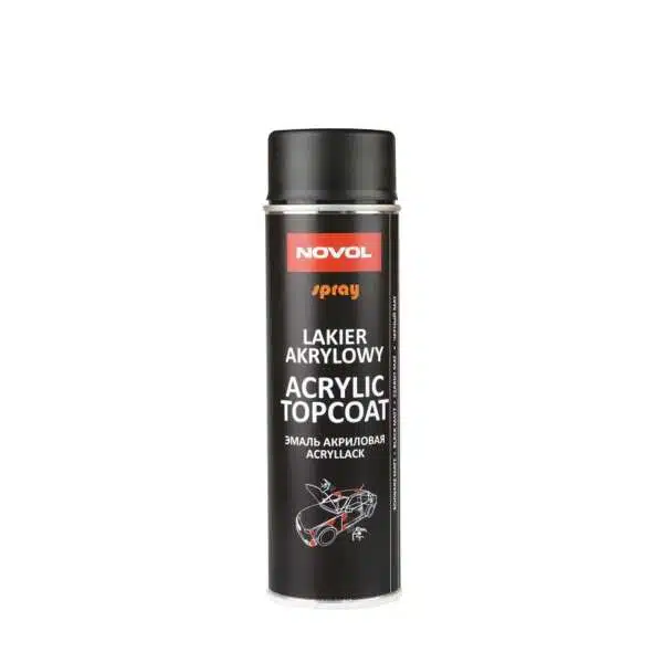 NOVOL SPRAY ACRYL TOPCOAT BLACK MATT 500 ML