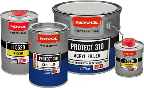 NOVOL PROTECT 310 4+1 PODKŁAD AKRYL. 2,8L CZARNY - obrazek 2