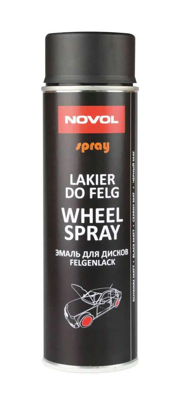 NOVOL SPRAY DO FELG WHEEL BLACK MAT 500ML