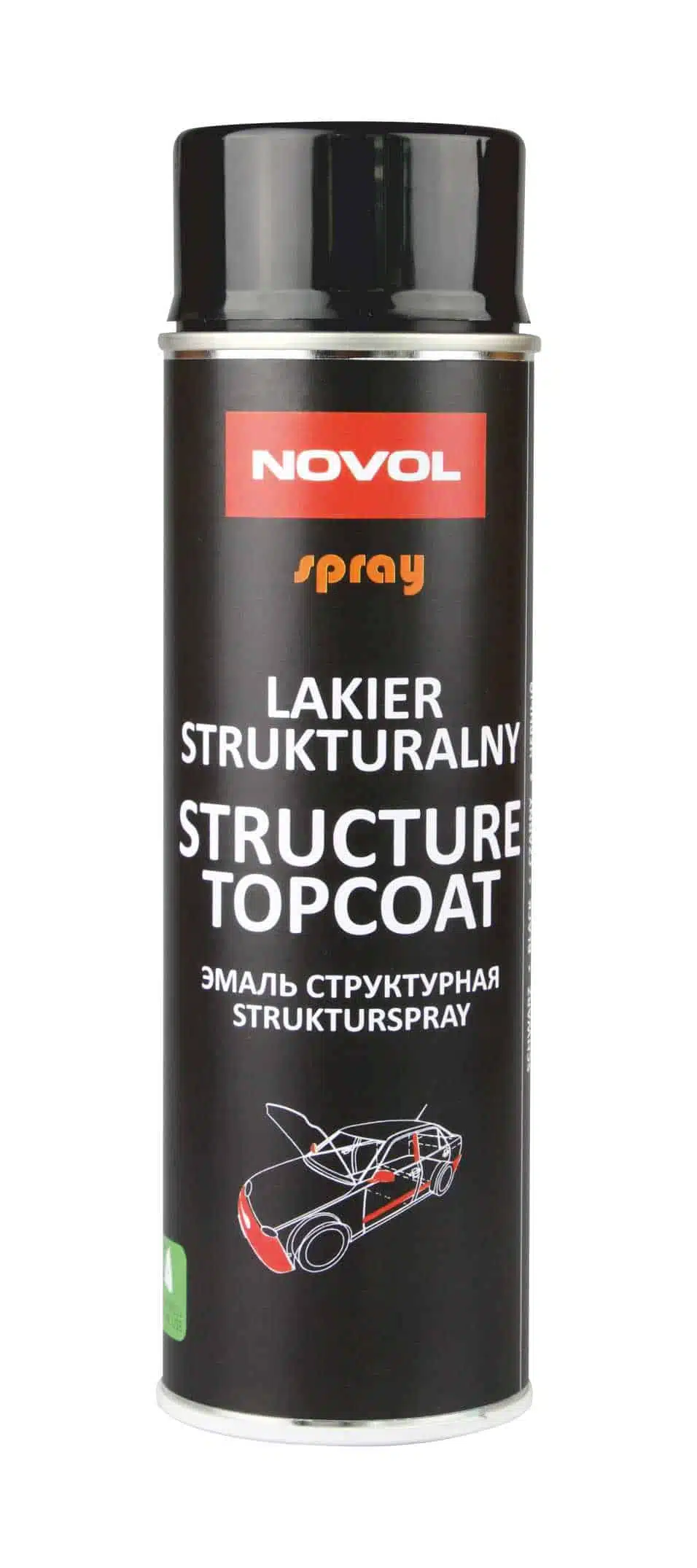 NOVOL SPRAY STRUCTURE TOPCOAT 500ML CZARNY