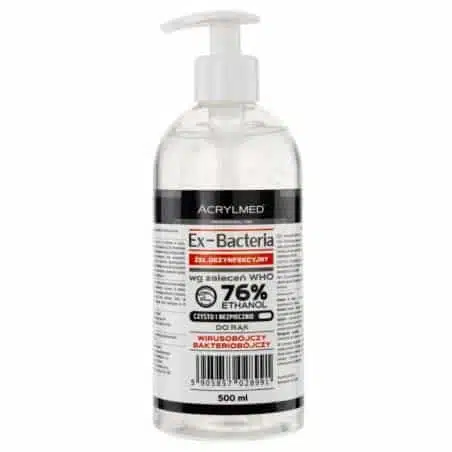 ŻEL DO DEZYNFEKCJI RĄK EX-BACTERIA 500ML