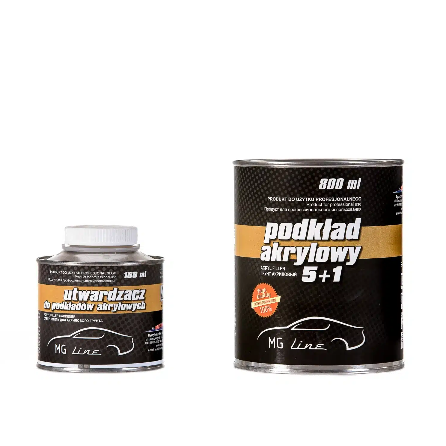 MG PODKŁAD AKRYLOWY 5+1 0,8L+0,2L KPL SZARY