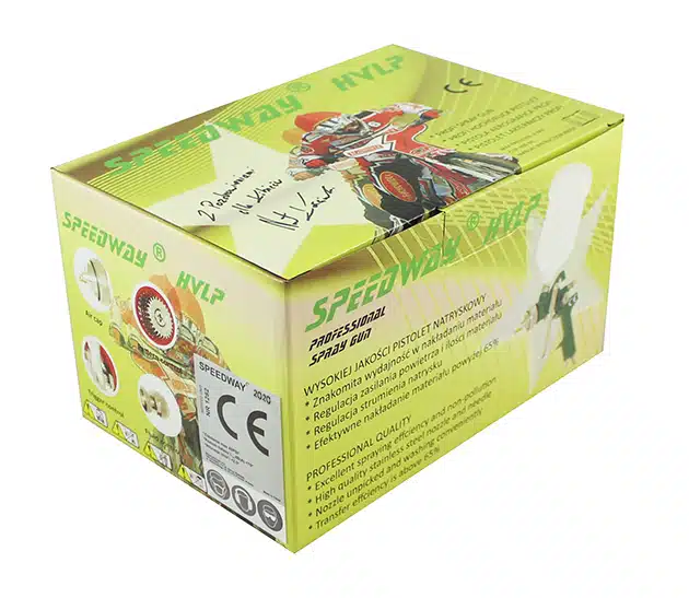 PISTOLET LAKIERNICZY SPEEDWAY ZIELONY HVLP 1.7mm - obrazek 5